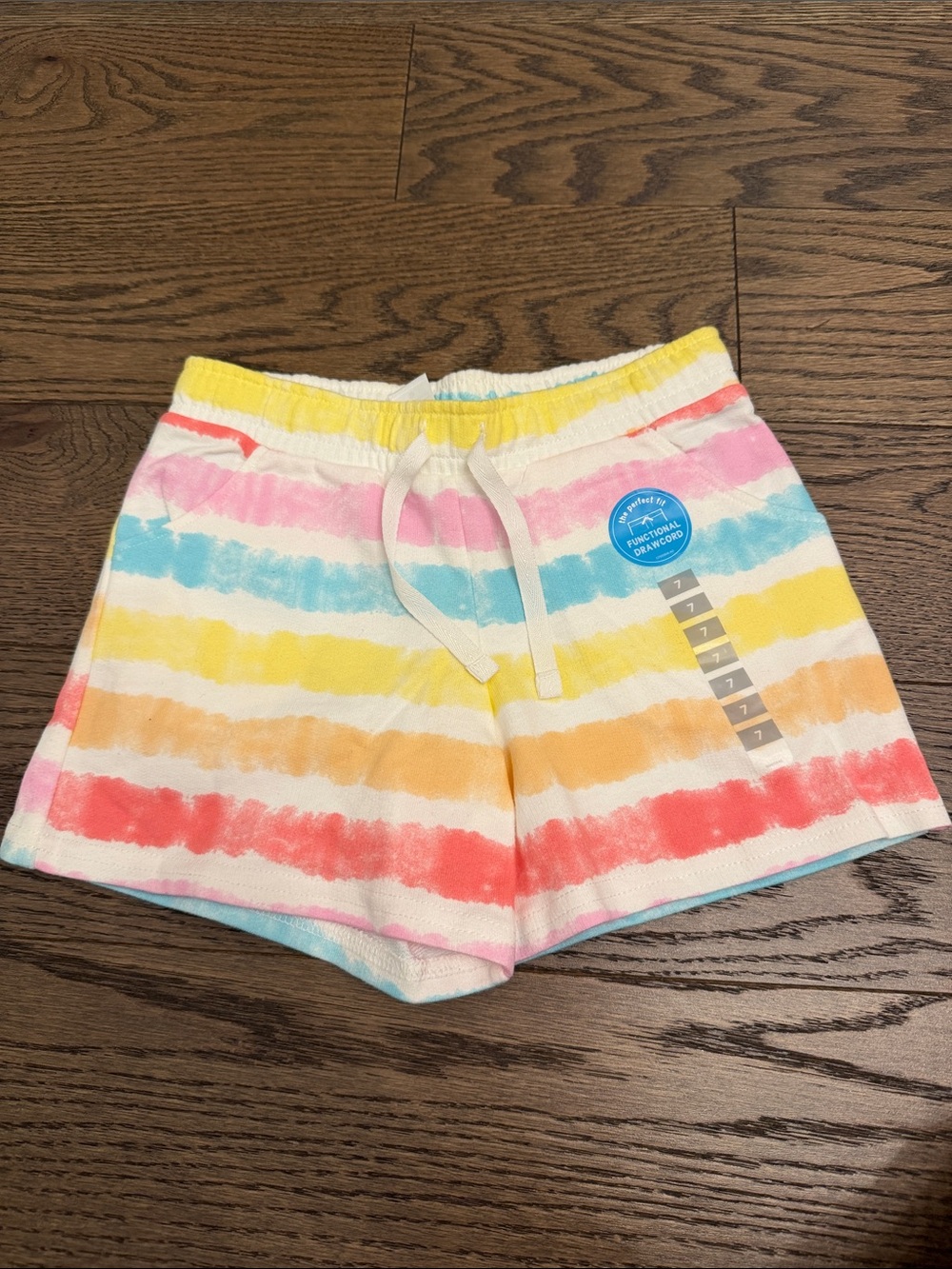 NWT Rainbow Stripe Cotton Lounge Shorts - Multicolor